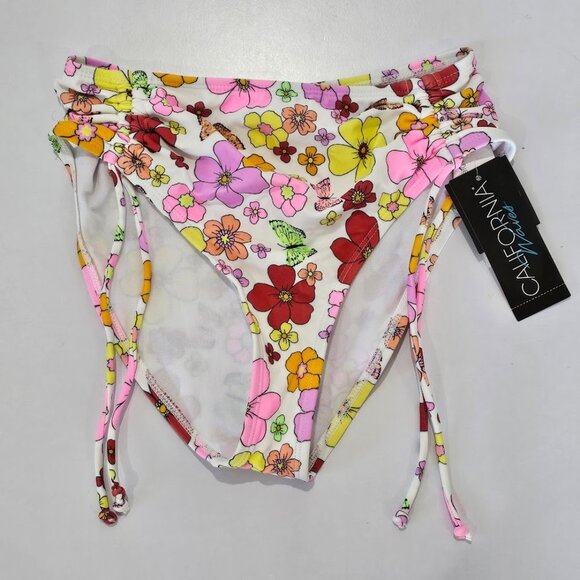 California Waves Cinch Side High Waist Bikini Bottom - Picture 5 of 8